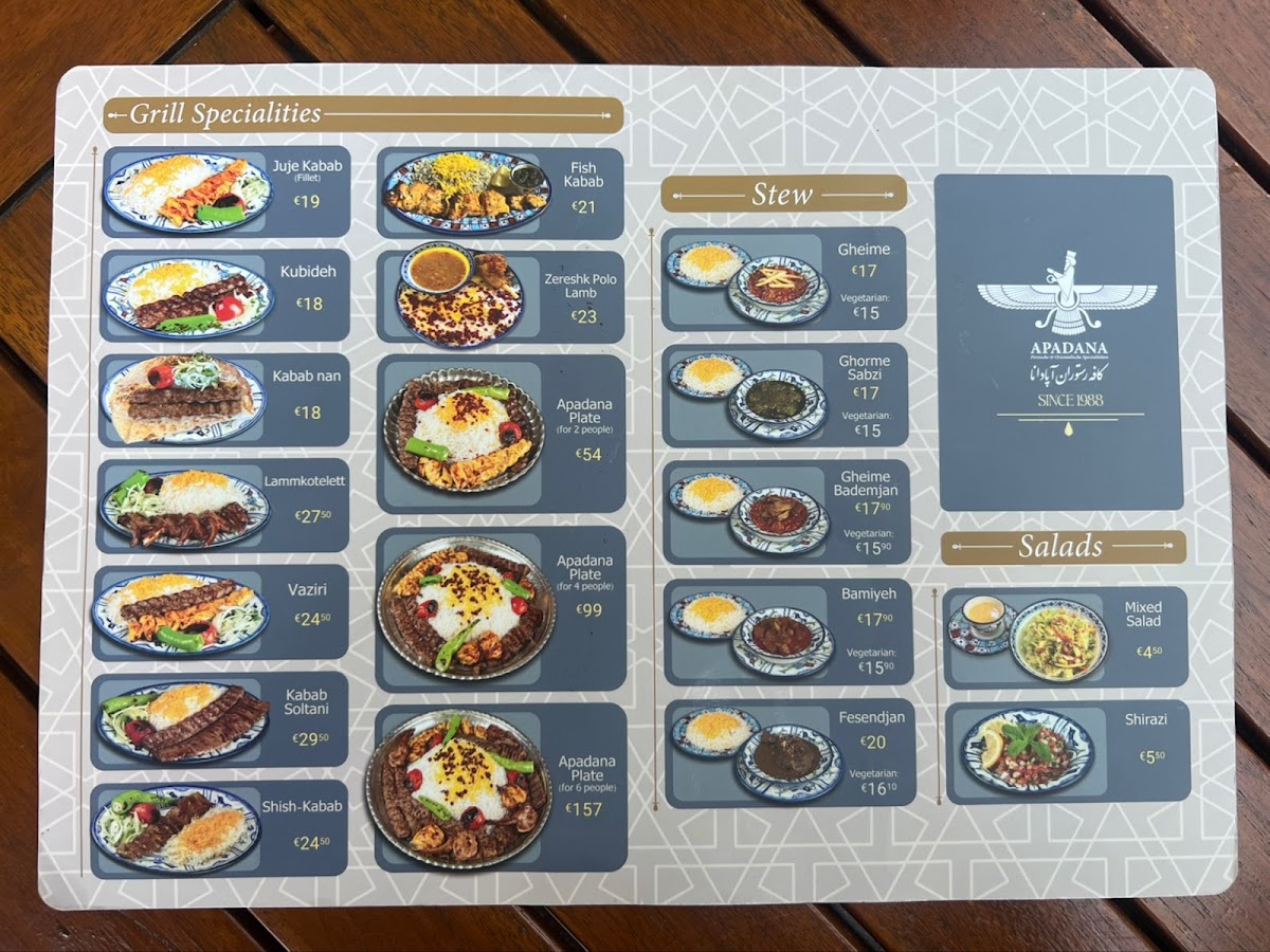 Menu Apadana Restaurant-1